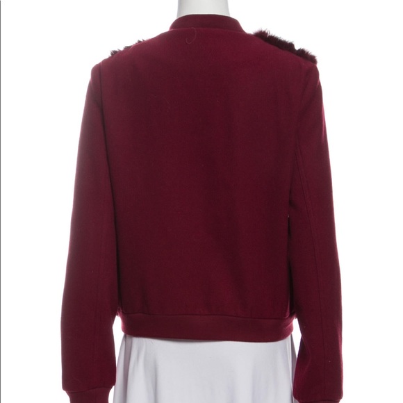 Wow ♥️ DVF Wool Rabbit Fur Bomber jacket - Picture 2 of 13